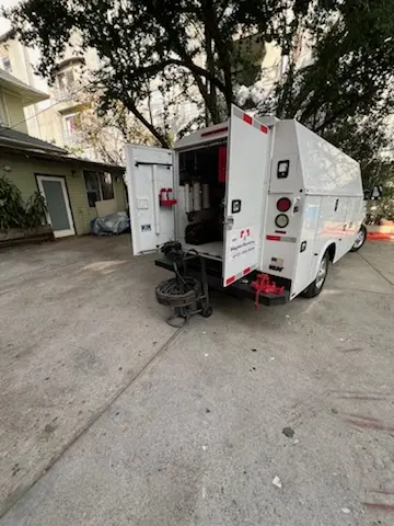 Magnet Plumbing service vehicle on-site for Faucet Repair in Nantucket